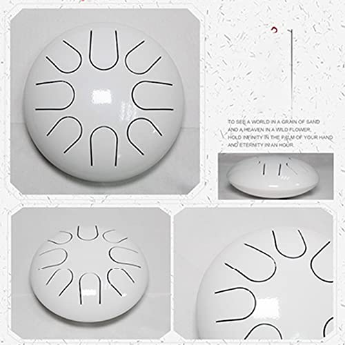 Portable Ethereal Drum Steel Tongue Drum Blanco 16 cm miniatura 3