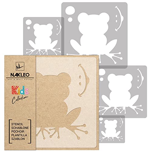 NAKLEO Painting Stencils Set for Kids, 5 Pcs Templates 3.5
