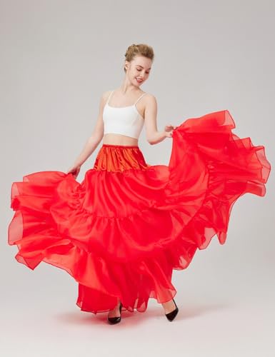 BEAUTELICATE Hoopless Petticoat A-line Petticoat Skirt for Women Under Dress Crinoline Underskirt4