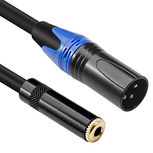 Disino 1/8 To Xlr Male Cable,Balanced 3.5Mm(1/8 Inch) Female Stereo Trs Mini Jack To Xlr Male Audio Converter Adapter Cable - 1Feet/30Cm #TOP6