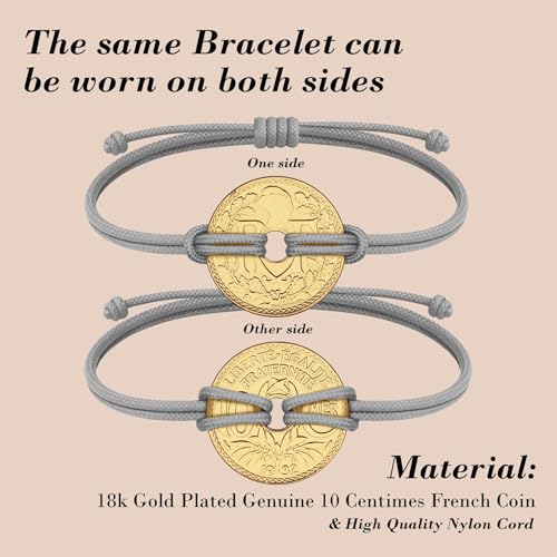 Image of HOBBY OF KINGS Good Luck Coin Bracelet | 18k Gold Plated Wristband | Handmade Jewelry for Collectors and History Lovers