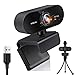 Produktbild ONLYO HD 1080P Webcam mit Mikrofon und Stativ, PC Laptop Desktop USB 2.0 Full HD Webkamera für Video Chat und Aufnahme, Studieren, Konferenzen, Full HD 1080P Webcam für Windows, Mac und Android