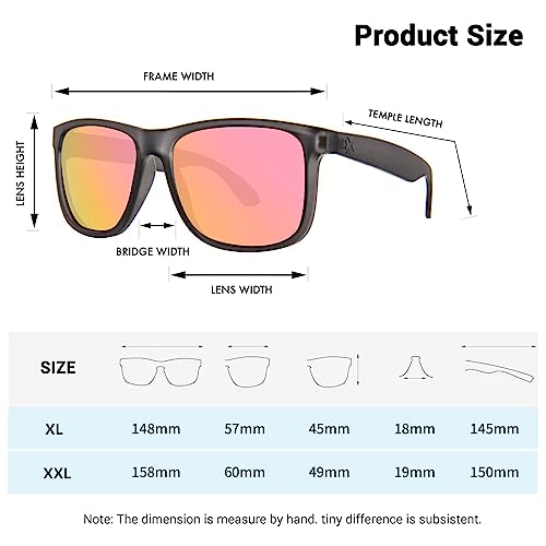 Image of MAXJULI Polarized Sunglasses for Men and Women,UV Protection Rectangular Sun Glasses 8806