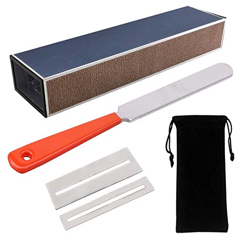 Guitar Fingerboard Luthier Tool Set Including Guitar Fret Crowning Luthier File, Fret Leveling Beam Sanding Leveler Beam and Fingerboard Guard Protectors for Guitar Bass with Portable Storage Bag