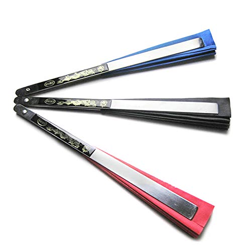 Leque, Romacci Leque de tai chi chinês tradicional em aço inoxidável Kung fu Leque de luta Leque de