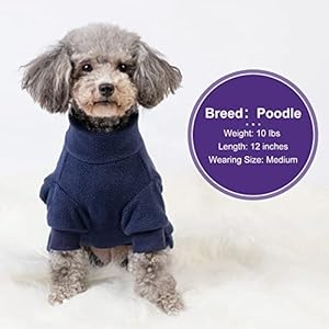cyeollo Dog Pajamas Fleece Pjs Thermal Stretchable Dog Onesie Winter Jumpsuit for Small Dogs Warm Pet Cold Weather Coats, Navy M cyeollo Dog Pajamas Fleece Pjs Thermal Stretchable Dog Onesie Winter Jumpsuit for Small Dogs Warm Pet Cold Weather Coats Navy M