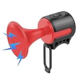 Fahrradklingel Elektrisch Laute fahrradklingel Fahrradhupe 120 dB elektronische Hupe Fahrradzubehör fahrradklingel Mountainbike wasserdichte für Kinder &Erwachsene Rot
