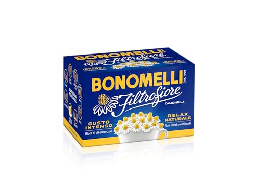 Bonomelli Camomilla Filtrofiore 14 Bustine, Con Tutte Le Parti Del Fiore, Solo Capolini Interi...