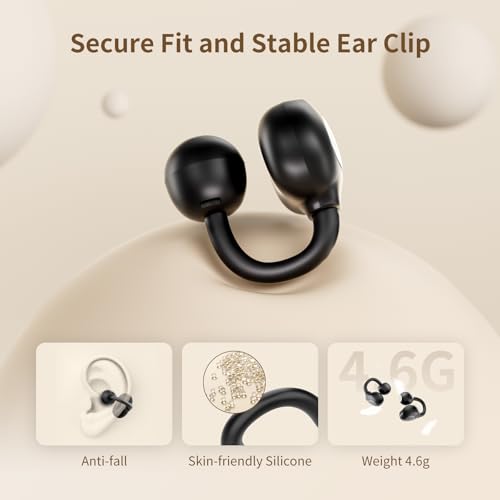 Image of PSIER Open Ear Earbuds, Bluetooth Earbuds IPX5 Waterproof Comfortable Lightweight Bluetooth 5.4 Ear Buds with Digital Display 30H Playtime Bone Conduction Headphones for Workout Sports Running