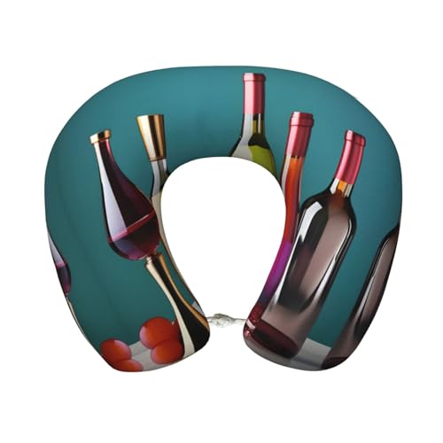Almohada de poliéster negra ajustable para cuello miniatura 1