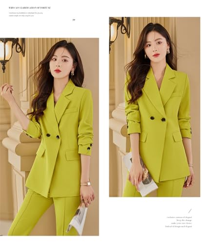Two Piece Suits Sets for Women Ladies Female Business Work Formal Casual Blazer Jacket Trouser Outfits4