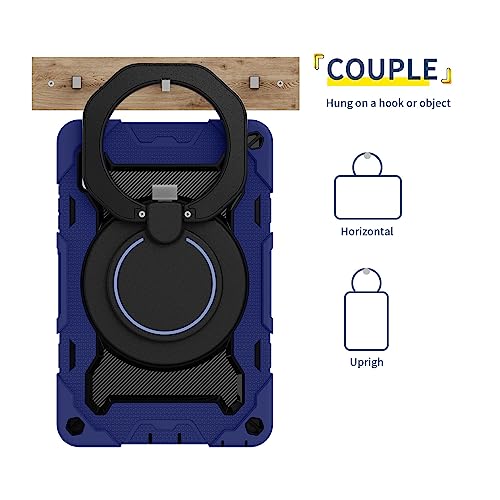 Coque Lenovo Tab M9 Bleue Antichoc avec Support Rotatif Intégré - 4