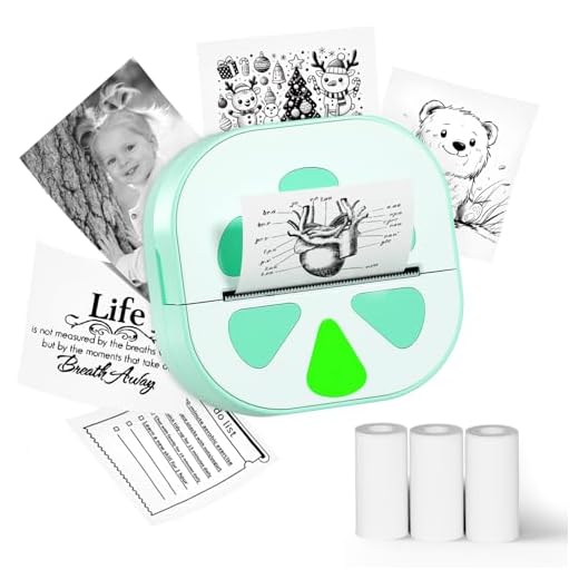 NADAIIN Mini Sticker Printer, D20 Portable Bluetooth Thermal Sticker Maker