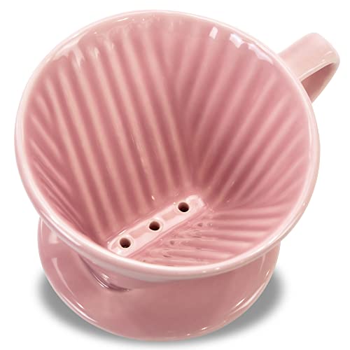 Image of Pour Over Ceramic, Coffee Dripper Ceramic Coffee Maker,Pink