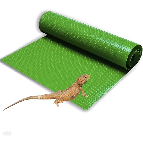Helidrago Bearded Dragon Tank Accessories, Reptile Substrate Floor for Bearded Dragon Enclosure 4x2x2, Leopard Gecko Tank Liner Mat for 120 Gallon Reptile Tank, Green