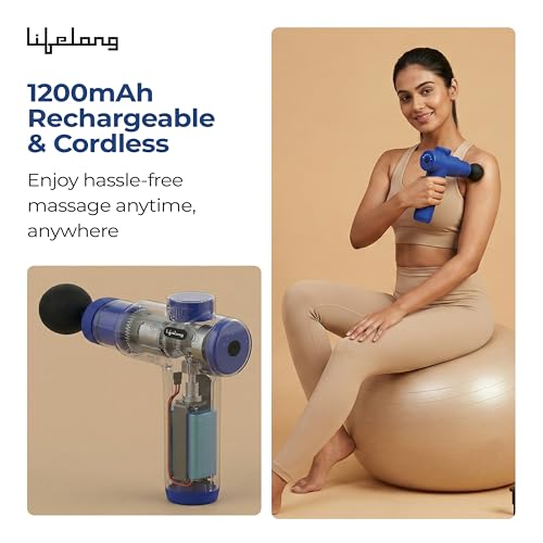Lifelong Store Lifelong Percussion Massage Gun with 6 Heads - Image 3