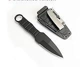 Outdoor Gürtelmesser R Schwarz mit Scheide Angelmesser Survival Camping...
