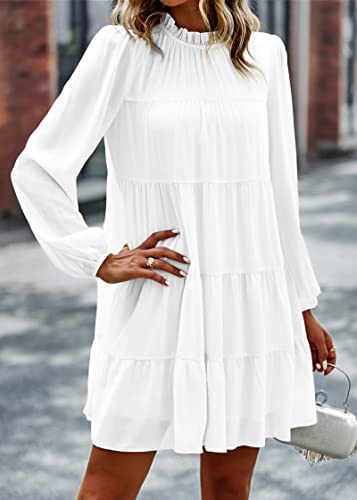 Image of KIRUNDO Women's 2026 Fall Long Sleeve Baby Doll Dresses