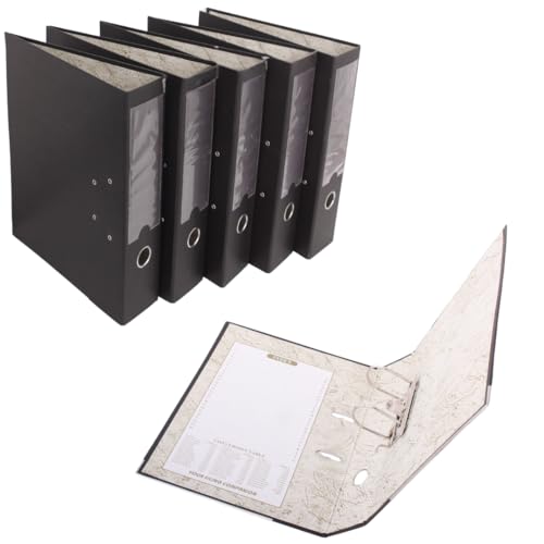 Lever Arch Box Files A4 Size(210x297mm) 8cm Spine Size Fixed Mechanism Box of 10 Pieces (5)