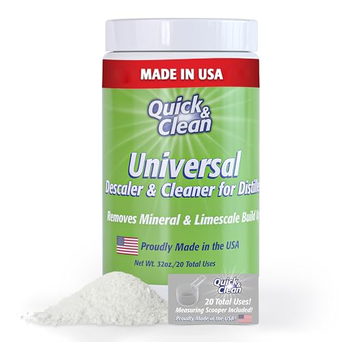 Quick & Clean Universal Descaler - 2lbs - Made in the USA - Granule Descaling Powder for Distilling Machines & More - Removes Mineral & Limescale Build Up