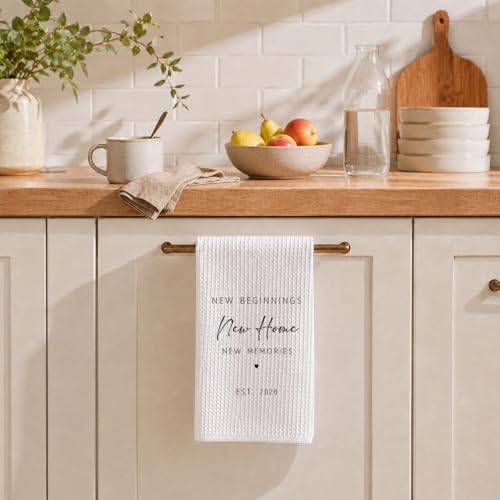 1PC Housewarming Gifts for New House 2026 Kitchen Towels, New Beginnings Hand Towels, Ideal Gifts for Homeowner Decorative,Welcoming Home Sweet Home Tea Towels-Ab02 - Image 5