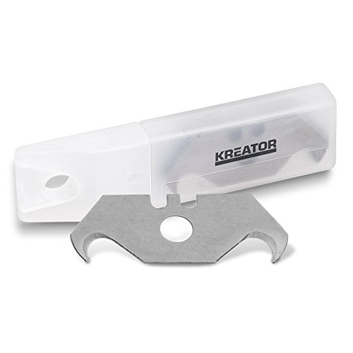 krt000401 10 X Heavy Duty Ganci lama lama a doppia faccia 60 X 19 mm in acciaio di alta qualità SK5 acciaio adatto per diverse Taglierino Cutter, Coltello