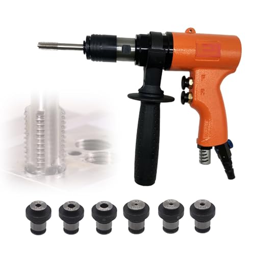 Pistola ad aria compressa 450 giri/min con impugnatura ausiliaria, velocità regolabile per ferro, rame, alluminio, acciaio, plastica, legno