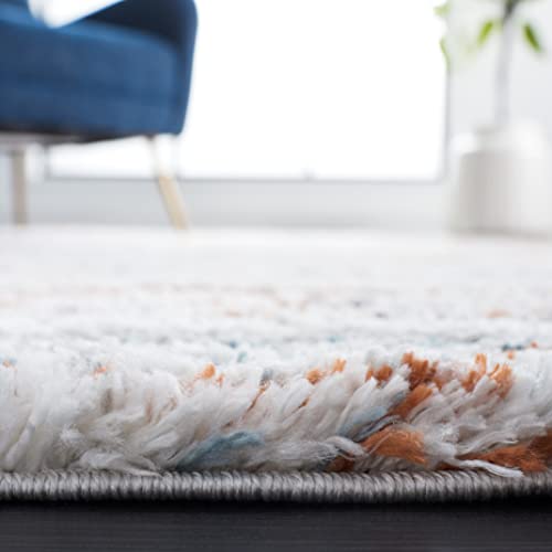 Tapete Decorativo Safavieh Berber Shag 8' Cuadrado Azul miniatura 5