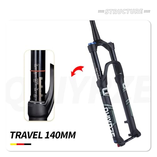 Fourche air suspension VTT anti-vibrations avec axe traversant Boost 15 110mm - 4