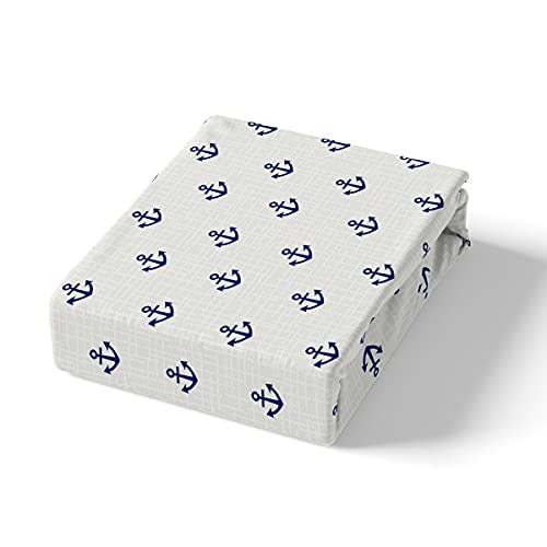 Housse de couette marine et lin réversible en microfibre haut de gamme super king