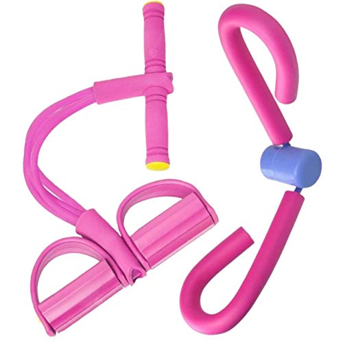 Thigh Exerciser & Pulling Trimmer Tension Rope, Multi-Function Foot Chest Pedal Resistance Band for Abdomen/Waist/Arm/Legs/Yoga Stretching Slimming Training for Exercise Home Gym Workout Equipment