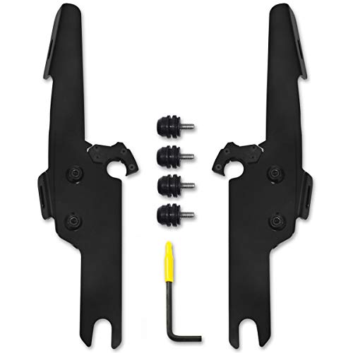 Memphis Shades Trigger-Lock Mounting Kit (Black/Batwing Fairing) for 04-07 Harley FLHRS