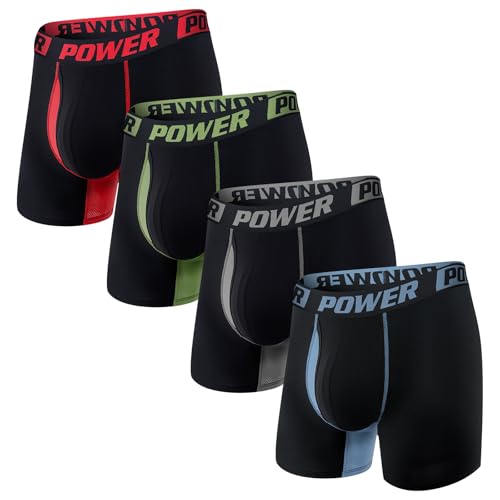 HOOFESAN Men's Multipack Underwear Boxer Briefs Breathable Soft Trunks Underwear For Men