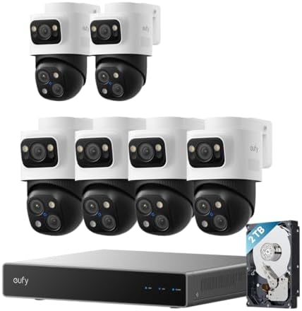 Sistema de seguridad eufy PoE NVR S4 Max + 2 complementos PoE Cam S4