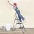 Smartxchoices 3-Step Folding Ladder with Handgrip Wide Anti-Slip Platform, Lightweight Steel Ladder ,330 lbs Load Capacity Step Ladder, Portable Steel Step Stool for Kitchen Shop