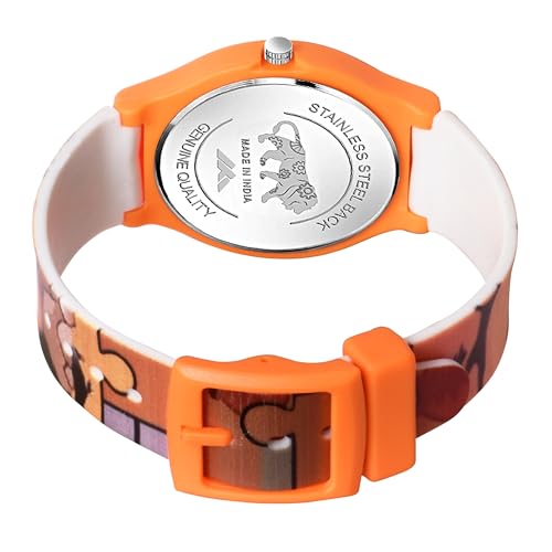 Image of Acnos Character Kid's Happy Colorful Water-Resistant Durable Watch for Boys Kids Boy with Fun Designs Adjustable Strap Positive Messages Watch for Kids