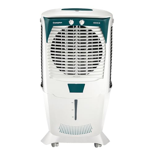 Crompton Ozone Desert Air Cooler - 55L; with Pump, Auto Fill, 4-Way Air Deflection and High Density Honeycomb Pads
