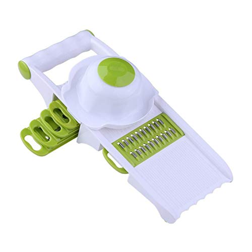 Abflusskorbe, Verstellbarer Edelstahlklingenschneider/Gemüseschneider / 4-in-1-Lebensmittelschneider/mit Griff/für Obst/Gemüse/Küche