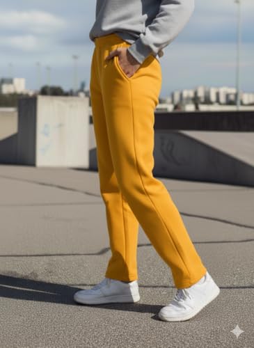 Image of Mack Jonney Women's Solid Fleece Track Pants | Warm & Durable Casual Lowers | Trendy Lowers-M5306