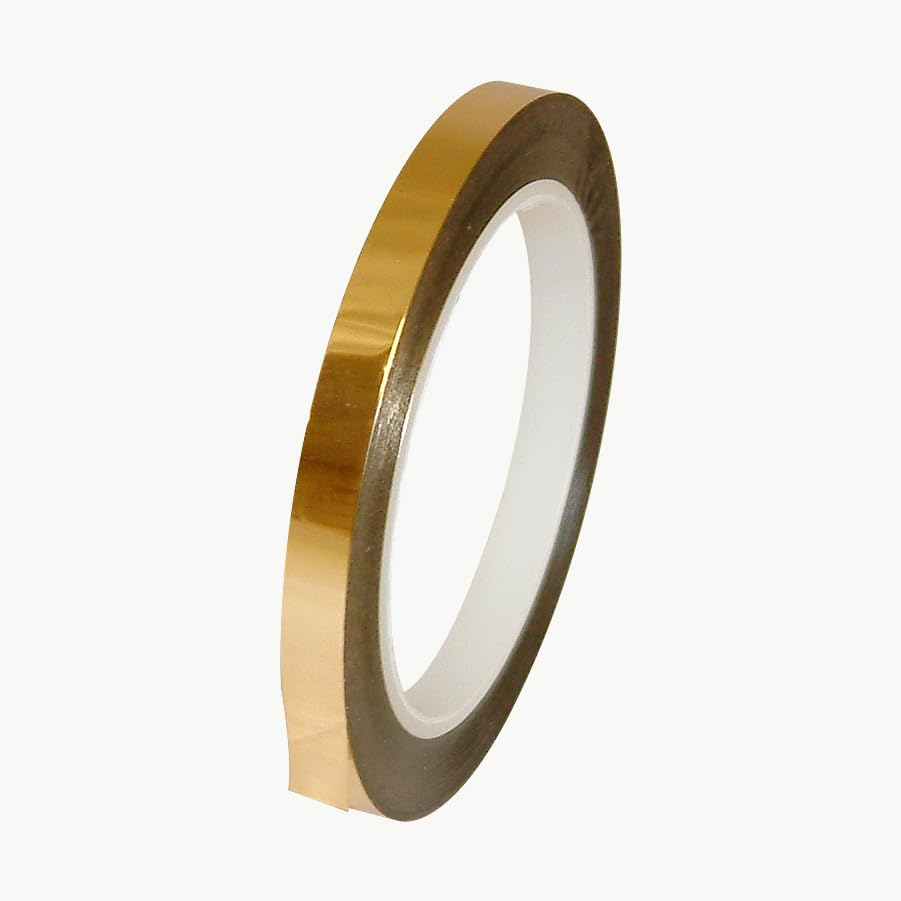 J.V. Converting JVCC Metalized Polyester Film Tape [Mirror-Like] (MPF-01): 3/8 in. x 72 yds. (Gold)