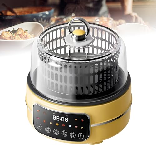 Cocina de arroz integrada Multifuncional, freidora de Aire, 80-200 ℃ Control de Temperatura y Temporizador de 120 Minutos, calefacción circulante de 360 ​​°, para Restaurante de Cocina en el hogar A