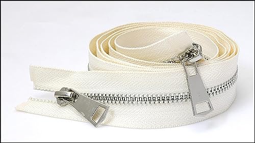 Doudoune double curseur 120 cm beige pour réparer vos manteaux