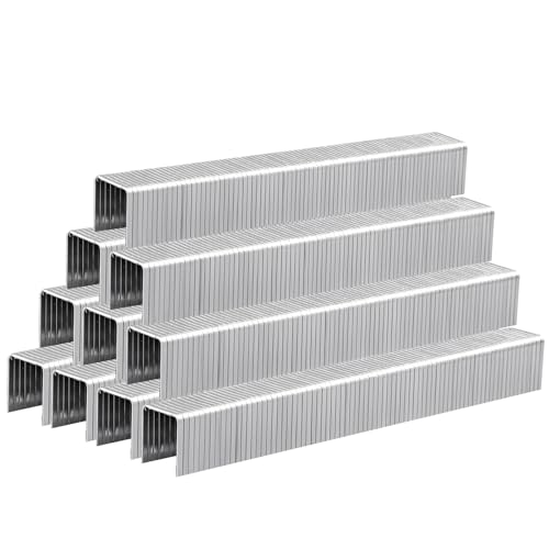 Image of Heavy Duty T50 Staples 9 /16 Inch 1340-Count 304 Stainless Steel | SS304 A11 20 Gauge 3 /8 inch Crown Staples fit Pneumatic & Electric T50 Stapler Gun for Outdoor Decoration & DIY Projects