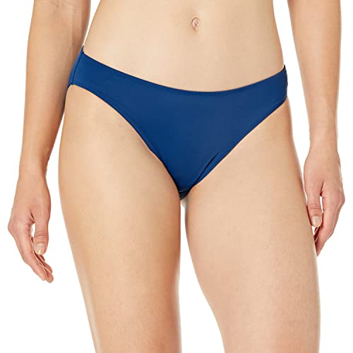 Amazon Essentials Women's Classic Bikini Swimsuit Bottom, Deep Blue, Large