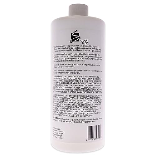 Super Star 50 Volume Cream Peroxide Developer by Marianna for Unisex - 32 oz Cream image 4