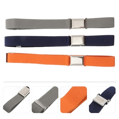 5 Pcs Kids Adjustable Elastic Waist Belts Buckles for Boys and Girls Stretchy Waistbands for School Uniforms and Casual Wear4