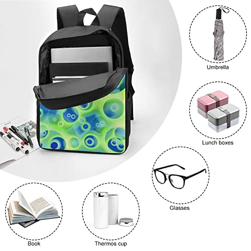Mochila escolar unisex Bubble con estampado 3D de 17 pulgadas para estudiantes 6