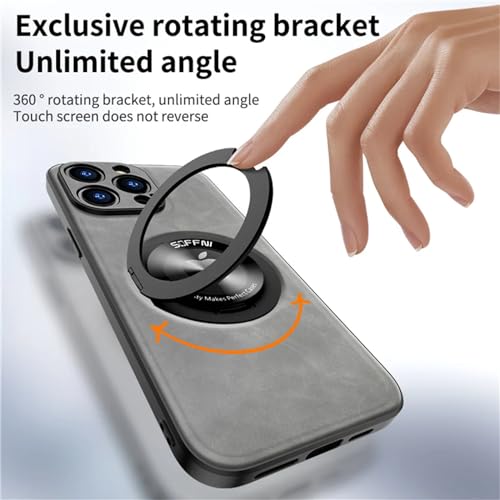 Coque iPhone 14 Pro avec anneau rotatif 360 antichoc et support magnétique - 3