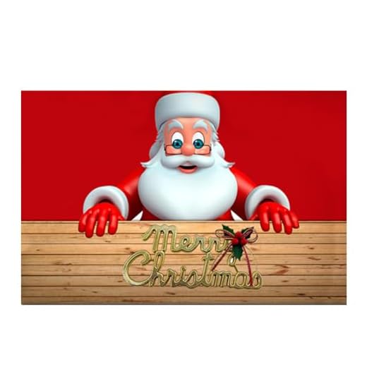 Felpudo de Navidad,Navidad Antideslizante Alfombra Navidad Habitación Felpudo Absorbente Bienvenida Alfombra de Cocina Decoración Para Pasillo Baño Entrada Interior 40x60 CM