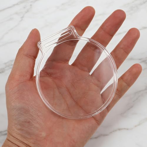 Cápsulas para monedas de 50 mm redondas en un set de 10 fundas protectoras transparentes 7
